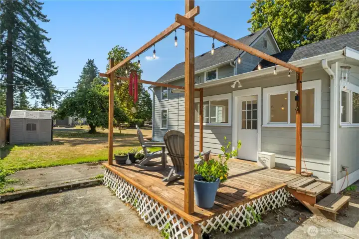 Step out into the sunshine from the bright sunroom /dining room onto a welcoming back deck. Perfect for relaxing afternoons, gatherings, or simply enjoying the character of a home that’s been part of the neighborhood’s history for more than a century