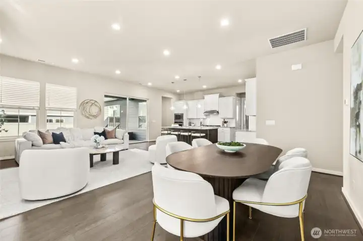 Spacious and inviting, this living room is the heart of the home.