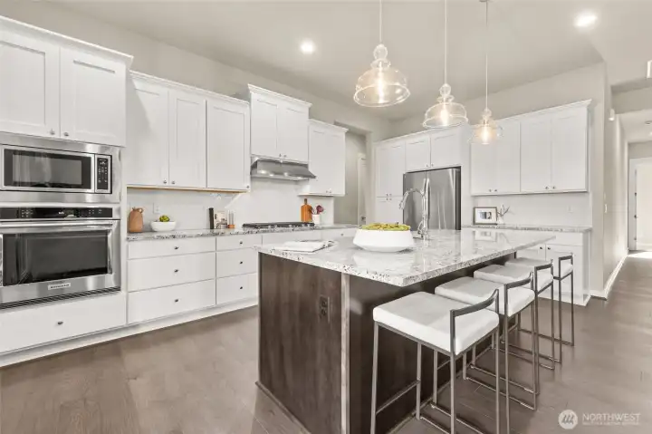 Sleek stainless-steel appliances for all your cooking needs.