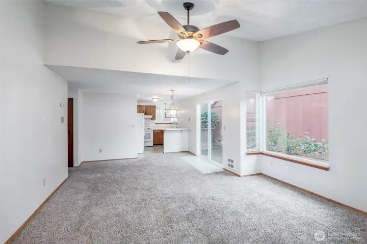 Open Layout with high ceilings & lots of light!