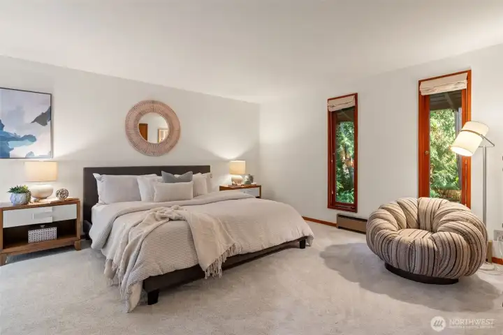 Primary suite with private bath.