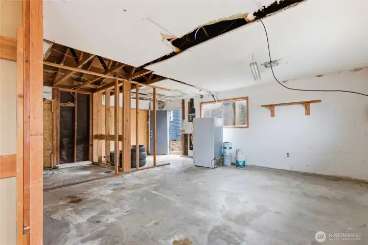 Interior Photo of Detached Garage