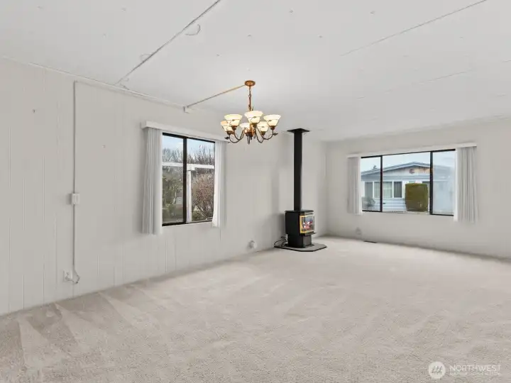 The gas stove is ideal for heating the home and creating a warm ambience on the chillier days and months.