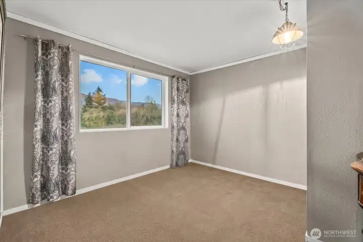 Upstairs bedroom with amazing views.