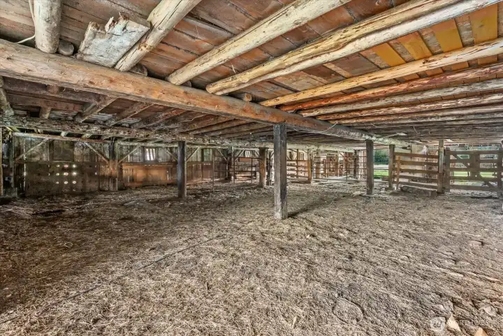 First level of the barn