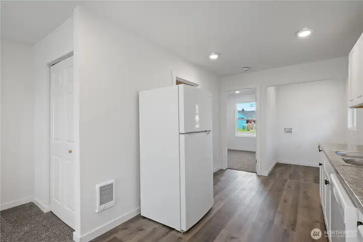 Kitchen and Dining Downstairs Unit Right Side