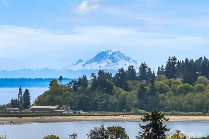 Top floor view condo at Harbor Square has beautiful Mt Rainier & Eagle Harbor Views!