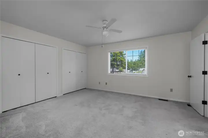 PBR - Relax in the spacious primary bedroom with double closets and room for larger furnishings.