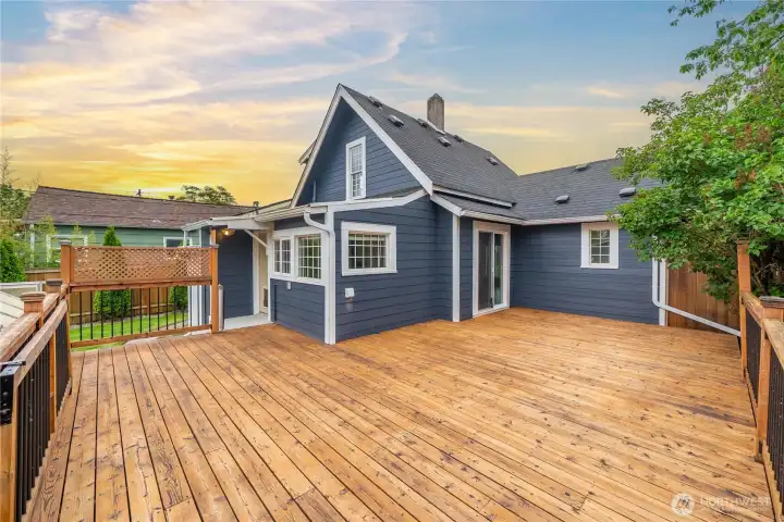 Expansive Cedar Deck
