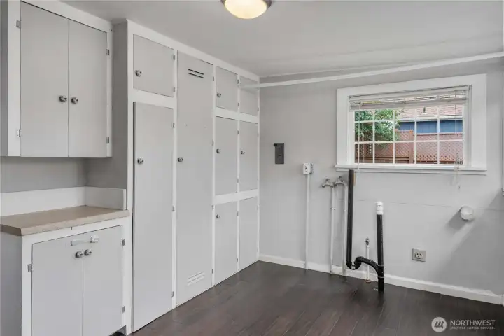 Laundry Room w/Built-ins for Added Storage and Organization