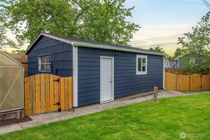 Large 2 Car Garage with Extra Storage Space