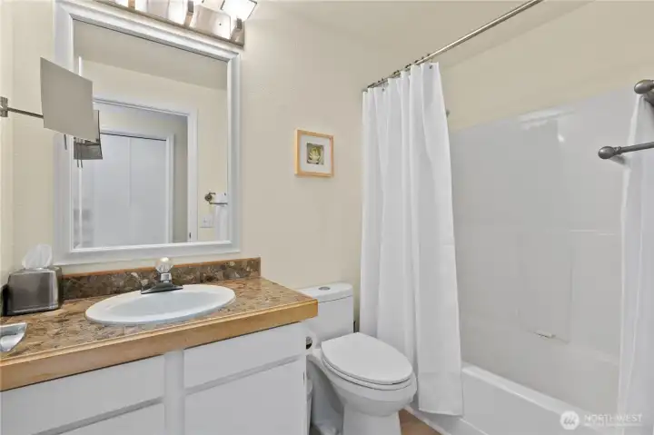 Primary suite and bath combination creates a comfortable and private living arrangement. Primary suite and bath combination creates a comfortable and private living arrangement.
