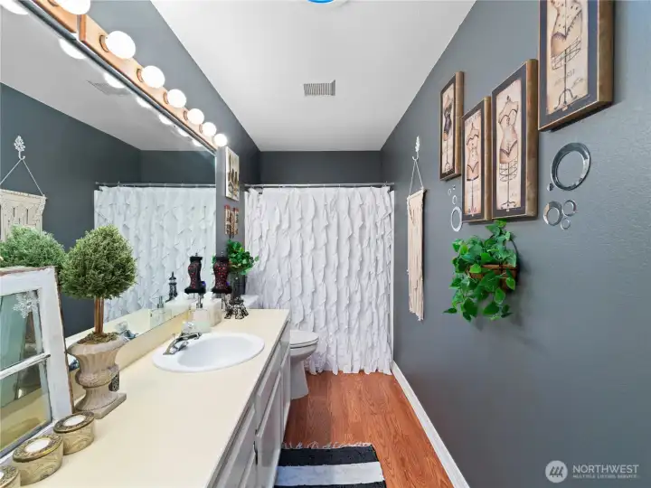 Another view of the guest bathroom.