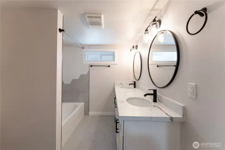 Downstairs full bath