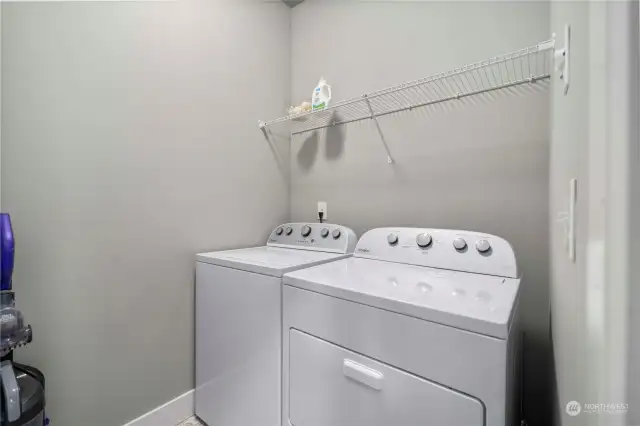 Spacious laundry room