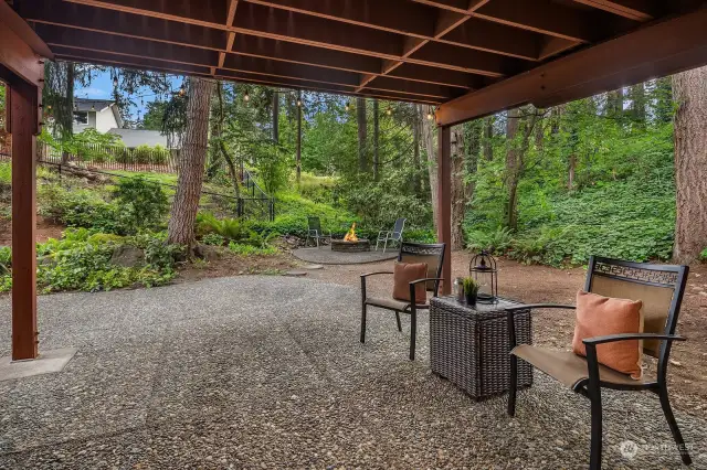 Large patio off the rec room!