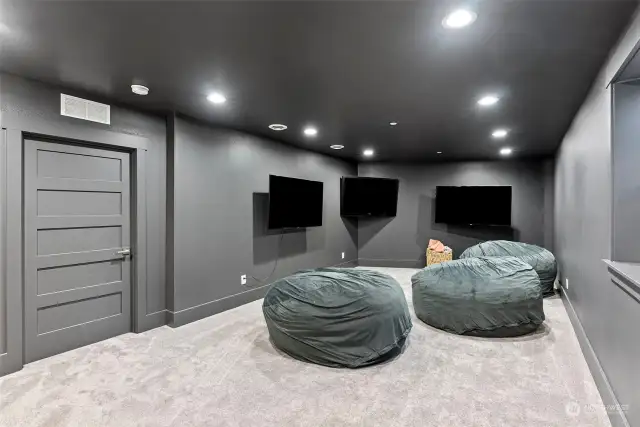 The gamer or TV watcher in your house will be over-the-moon thrilled with this family room on the lower level. Behind the door is a huge storage closet. A large window will let the natural light in but can be easily blocked off for movie night. The entrance from the garage to the home is also on this level.