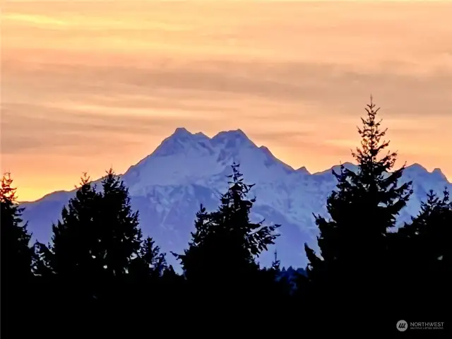 Olympic Mountain Views from Lot 34 at Sunset