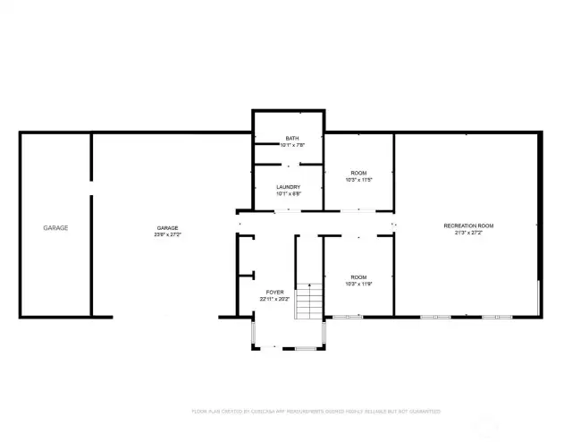 Floor plan for the ground floor