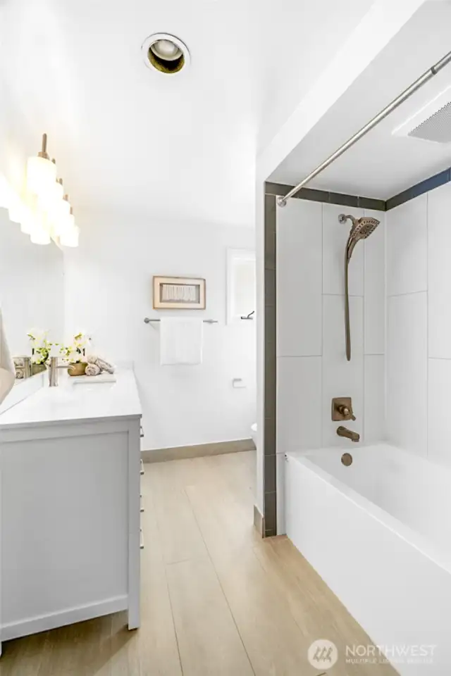 Hallway bathroom.