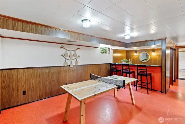 View of the downstairs basement area