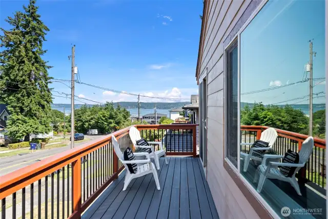 Views of Commencement Bay from the new deck!