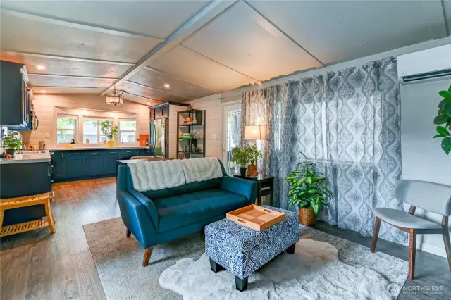 A Spacious living area greets you.