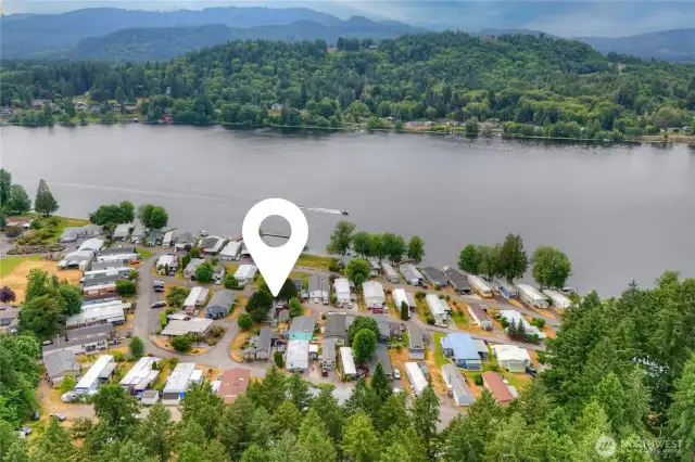 Pin drop location of home in community.