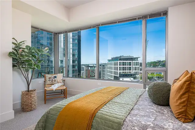 Great views from both bedrooms