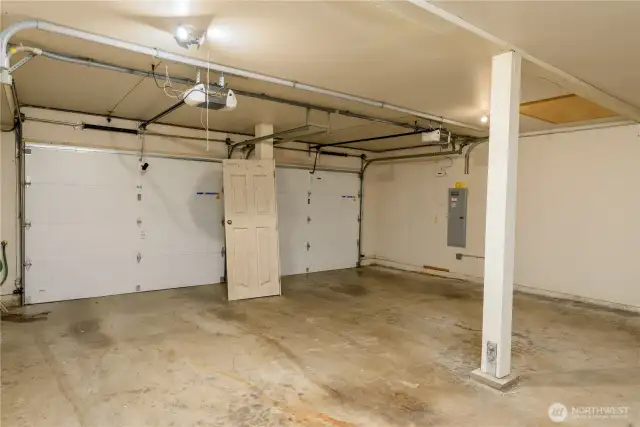 2 car garage with utility sink