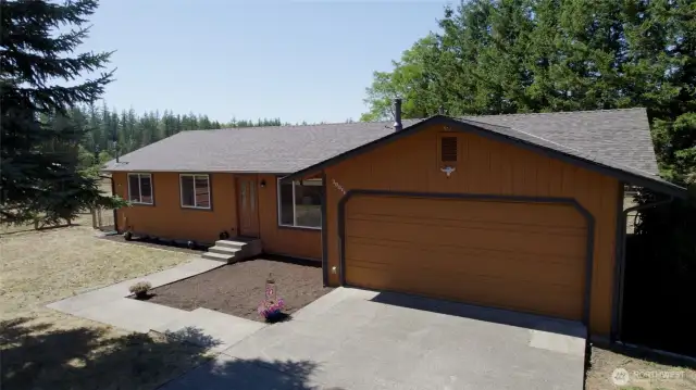 Experience the ease of single-level living in this beautifully maintained 3-bedroom, 2-bath Ravensdale rambler, set on a fenced, level .96-acre lot. versatile outbuildings—a 460 sq ft attached garage, a detached 2-car garage/shop with RV parking, plus a 2-stall barn with tack room and pasture. Recent upgrades like a brand-new roof, efficient heat pump, and whole-house generator ensure year-round comfort in this serene, well-equipped property.