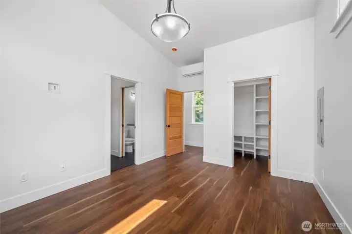 Spacious primary bedroom