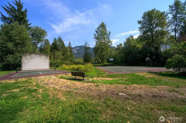 Sports courts at Josh Vanderyacht Memorial Park