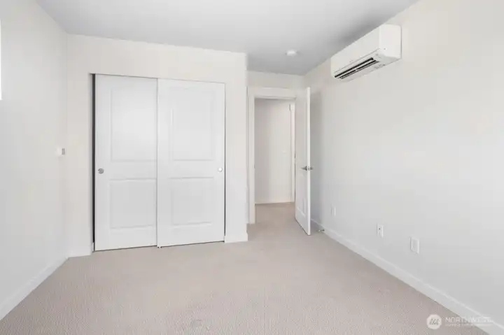 First bedroom, ductless heat/AC