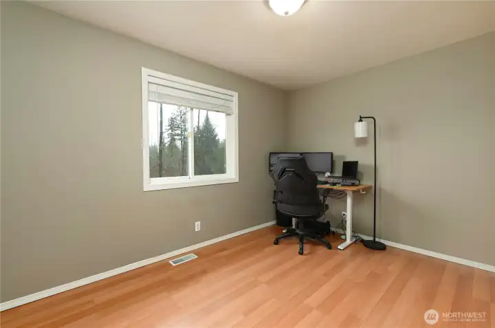 Additional bedroom currently used as an office.