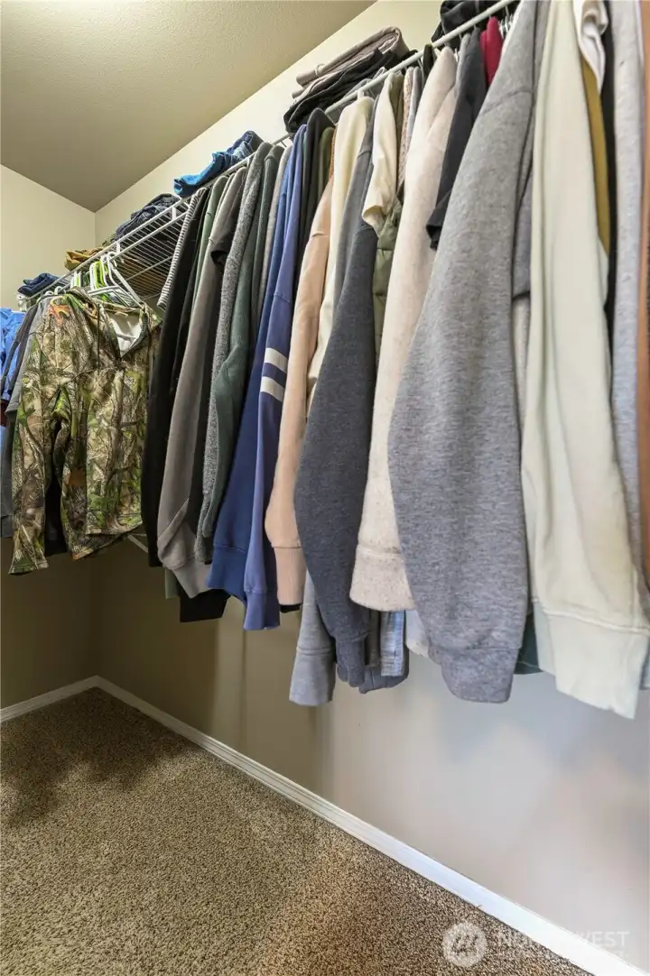 Walk-in closet.