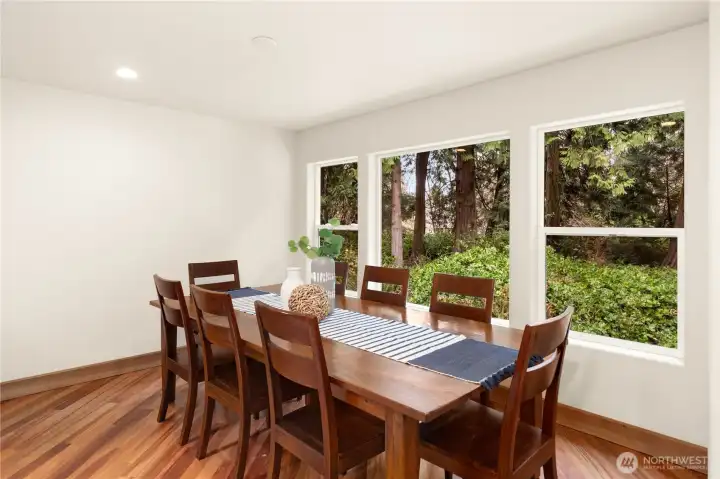 Large dining area off kichen