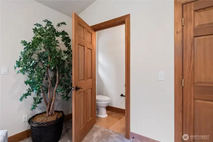 Second living/game room includes 1/2 bath.