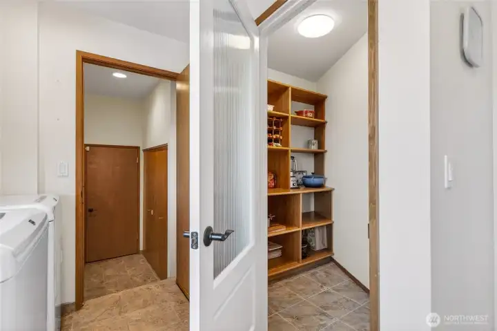 Walk-in pantry.