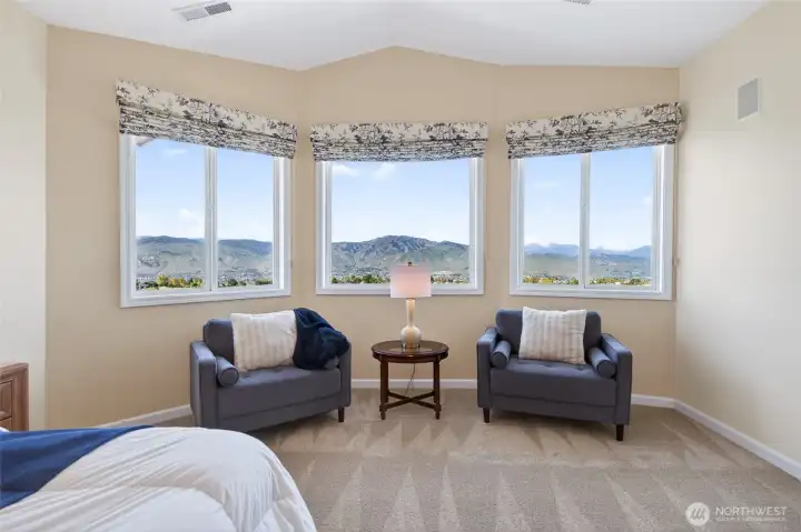 Primary suite with surrounding views.