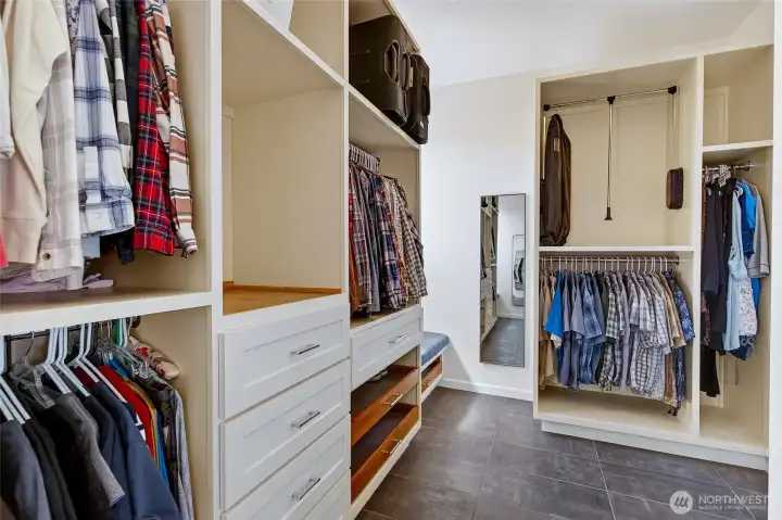 Primary walk-in closet