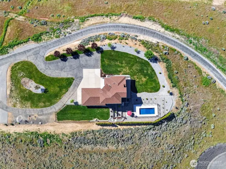 Arial views of the entire property.