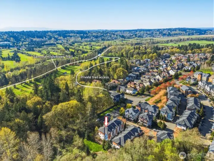 PRIME Redmond location- direct access to the Sammamish River Trail and Powerline Trail.
