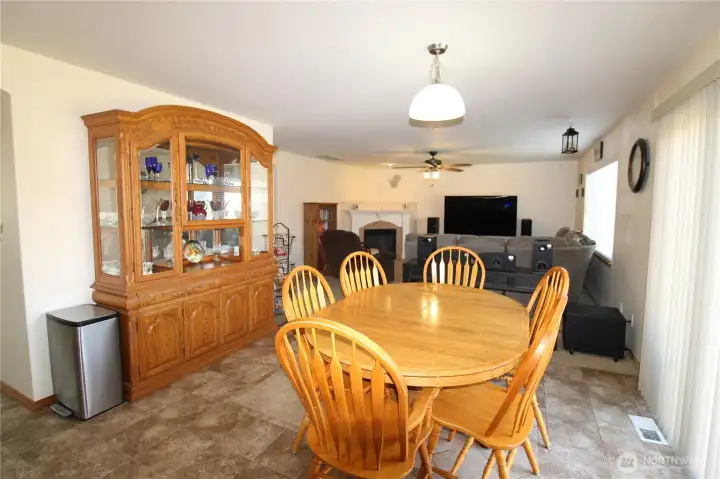 Second dining area off the kitchen