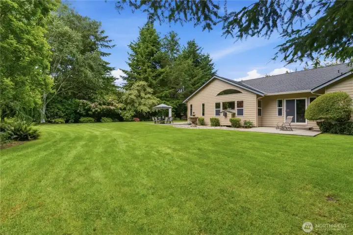 Enjoy this lovely yard and privacy