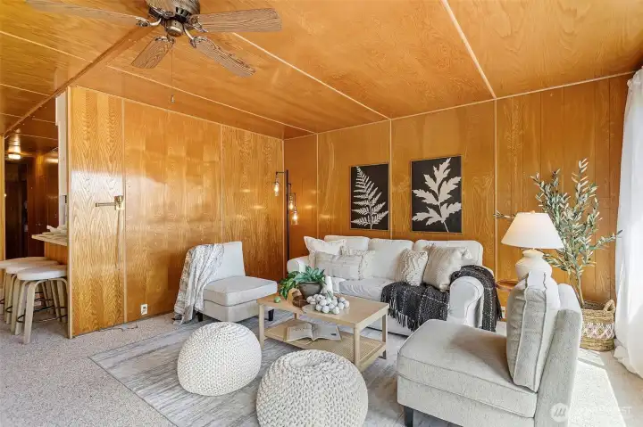 warm paneling throughout warm paneling throughout