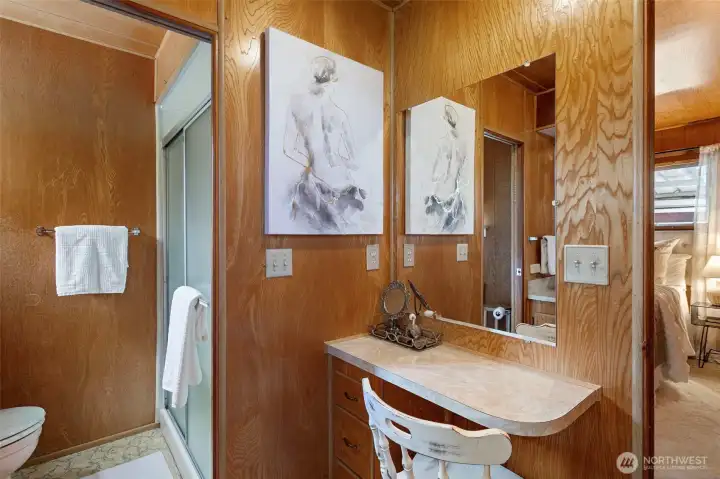 Ensuite bathroom off primary Ensuite bathroom off primary