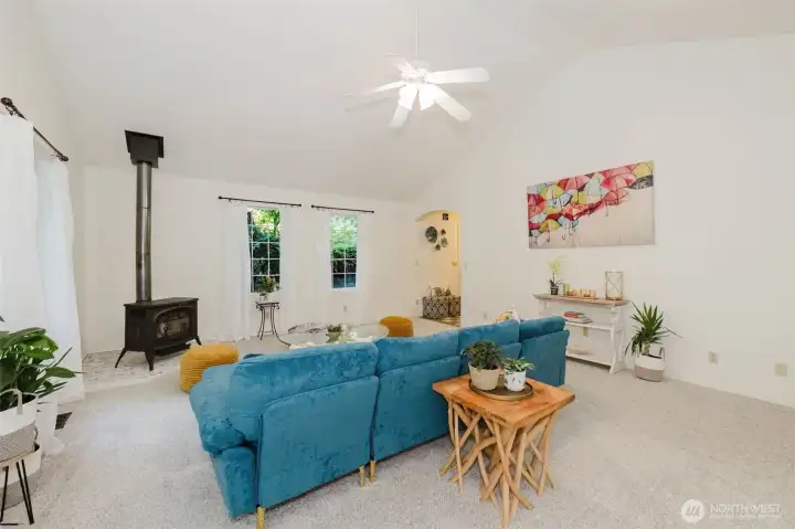 Living room from deck