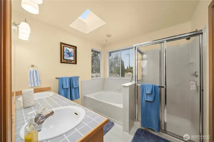 Primary bathroom. Walk in closet not pictured. Primary bathroom. Walk in closet not pictured.