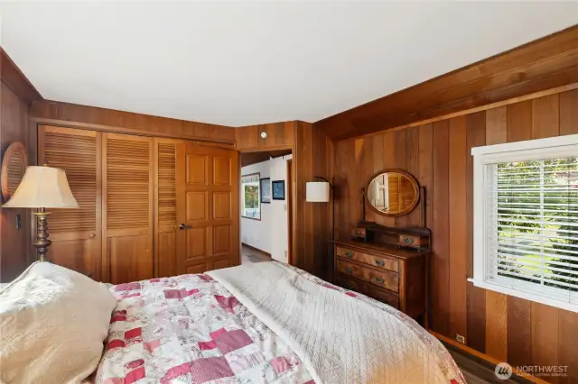 Looking out of 2nd bedroom towards bath & hallway.